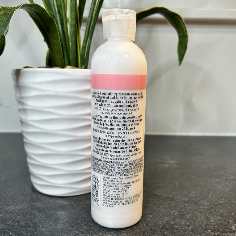 Avon Naturals Cherry Blossom Body Lotion Full Size 8.4 oz Discontinued SEALED - Picture 3 of 7